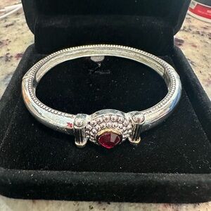 Beautiful  vintage Napier silver cuff bracelet